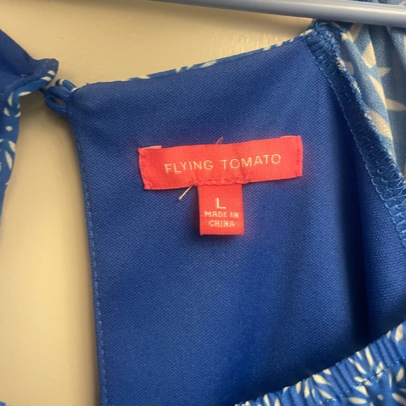 Boutique blue crop top - Picture 2 of 5